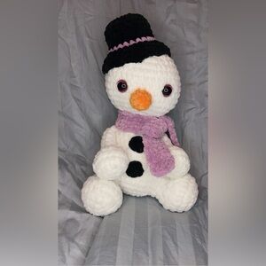 Crochet snowman plush
